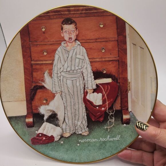 Gorham Christmas Norman Rockwell Collectors Plate - Picture 1 of 6